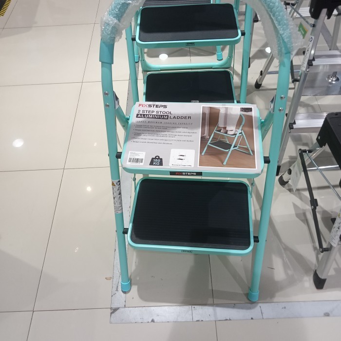 KRISBOW TANGGA LIPAT 3 STEP PIJAKAN BESI BIRU PINK ANAK TANGGA 3STEP