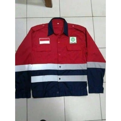 BAJU SAFETY KOMBINASI BERLOGO K3