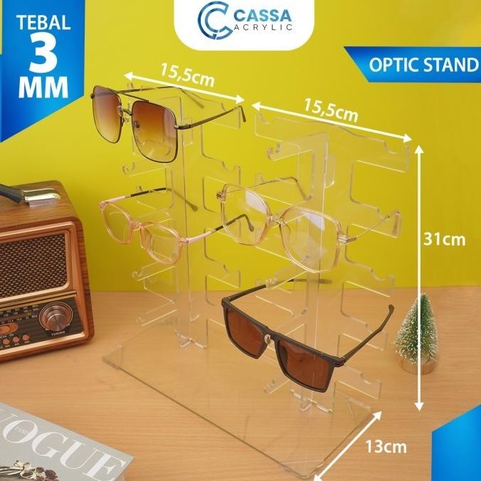 Rak Display Kacamata Akrilik / Display Pajangan Kacamata