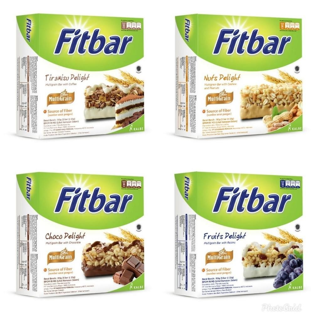 

CR - Fitbar Cemilan Multi Grain Instan Untuk Diet 1 box isi 5pcs x 22 gram TERLARIS