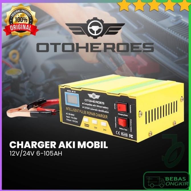 Charger Aki Mobil 12V/24V Smart Chip 4-105Ah Otoheroes Mf-2B Tariagathastuffs