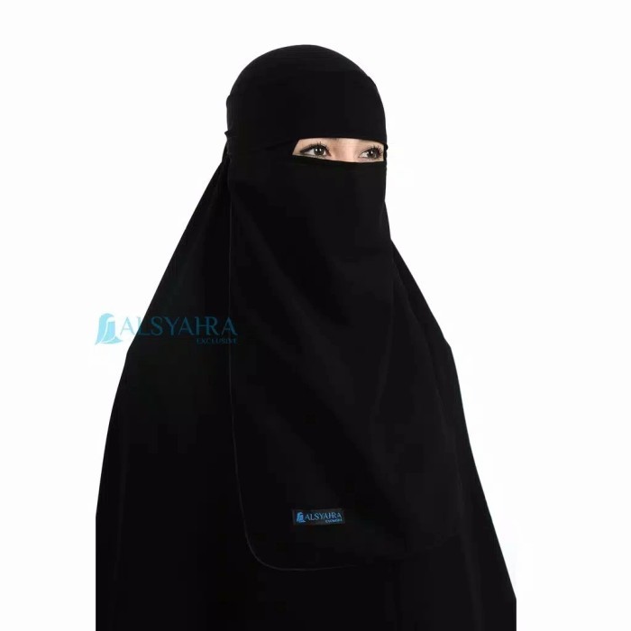 Alsyahra Exclusive Niqab Bandana Jetblack Edition
