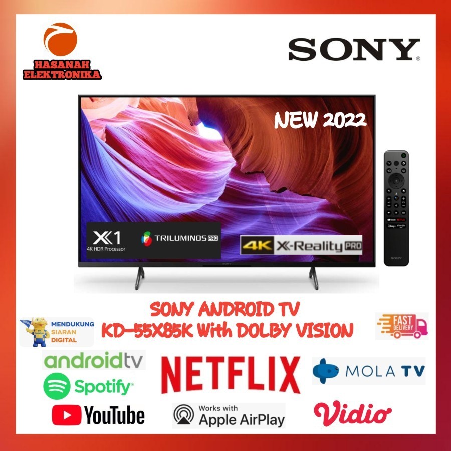 SONY 55X85K 55 INCH ANDROID UHD 4K SMART TV NEW 2022