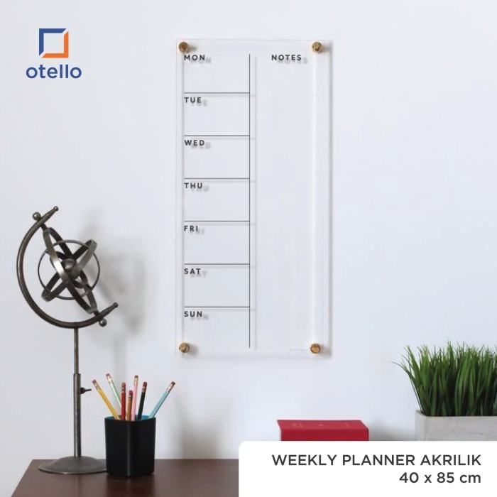 

BARANG TERLARIS Weekly Planner Akrilik Wall Planner Dinding Schedule Board