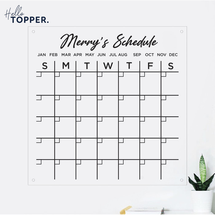 

BARANG TERLARIS Custom Daily Planner Akrilik Wall Planner Schedule Board