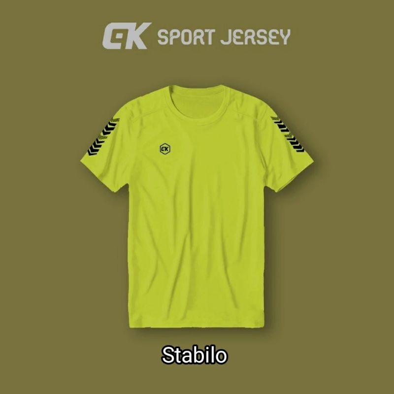 Kaos Gym Baju Running Jersey Sport Fitness Futsal Sepakbola Atasan Olahraga Badminton Bulutangkis Te