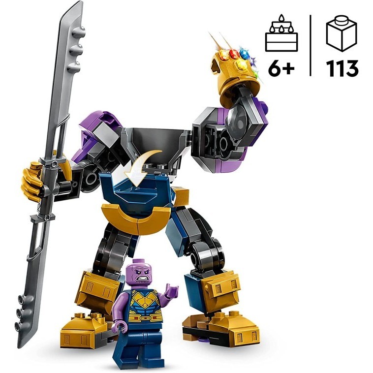 PROMO LEGO 76242 MARVEL THANOS MECH ARMOUR, AVENGERS ACTION FIGURE SET TERBARU