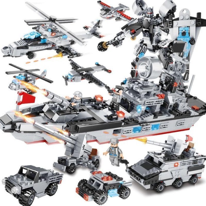 FLASH SALE!!! MAINAN LEGO BRICK KAPAL PERANG SET 19 IN 1 MAINAN EDUKASI ANAK TERMURAH