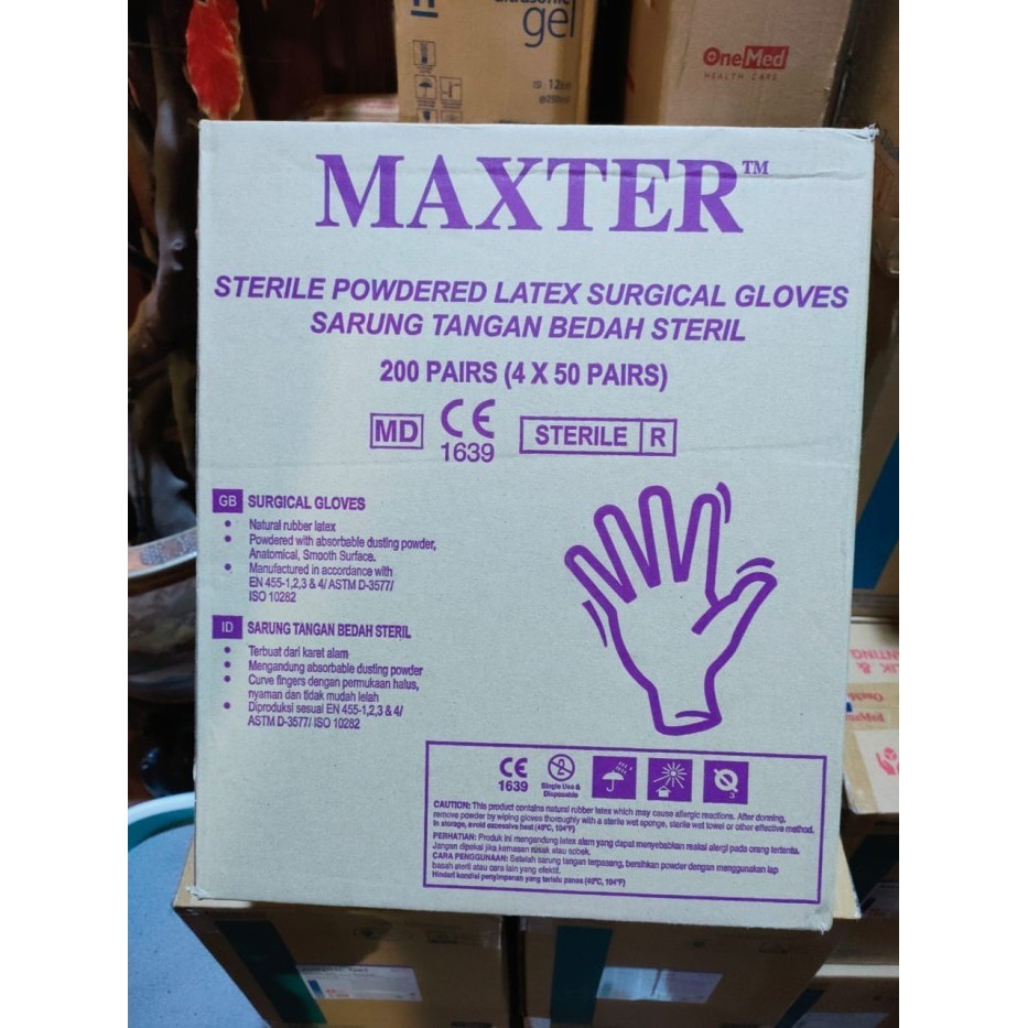 Sarung Tangan Steril / Hand Scoon Maxter No.7 Per Box/ Nyaman Digunak