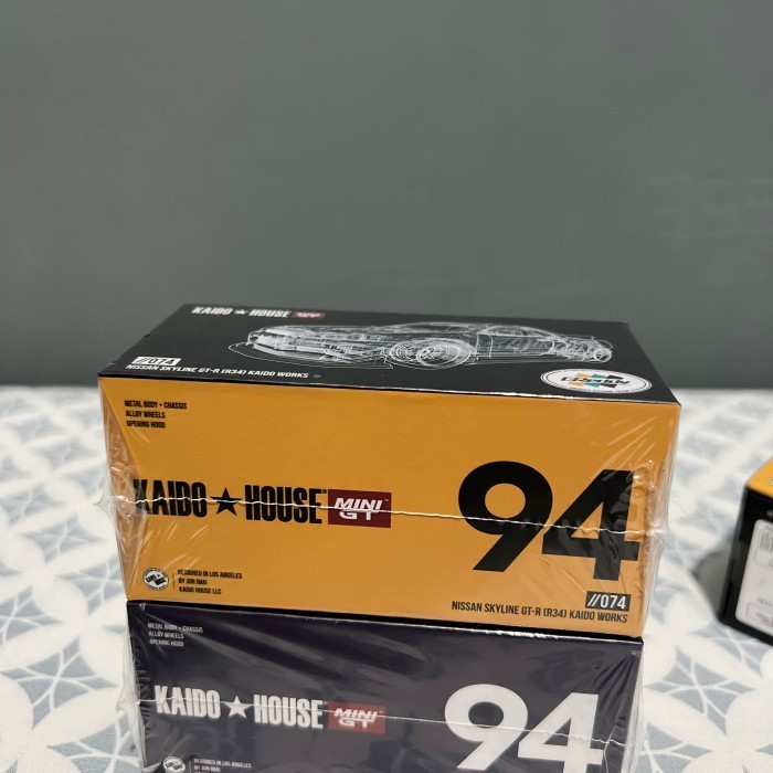 DISKON SPESIAL MINI GT KAIDO HOUSE SKYLINE R-34 GREDDY GREEN (SEALED) TERBARU