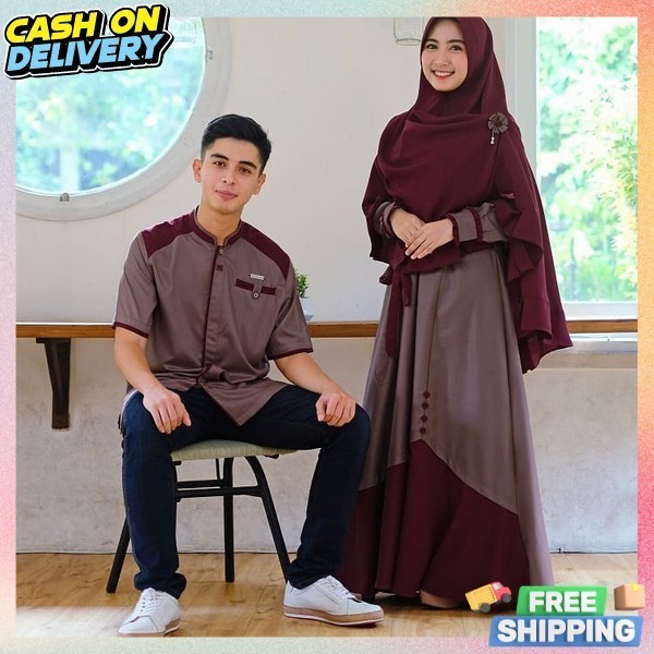Stelan Couple Pesta Kondangan Baju Suami Istri Kouple Bju Pasangan Pakaian Cp Kluarga Cemara Cp Coup