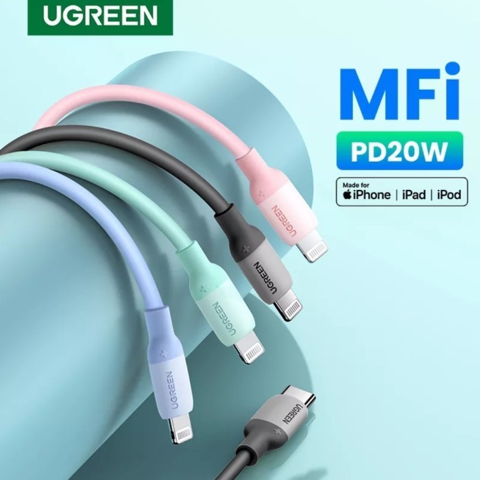 Termurah Ugreen Usb C To Lightning Mfi Cable Liquid Silicone For Iphone