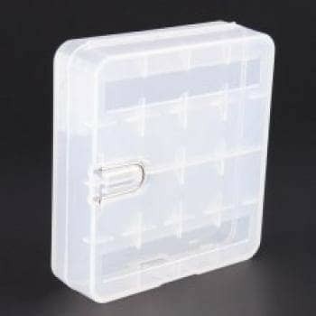 [Box] Transparent Battery Case For 18650 / Tempat Penyimpanan Baterai 16430 [Mini]