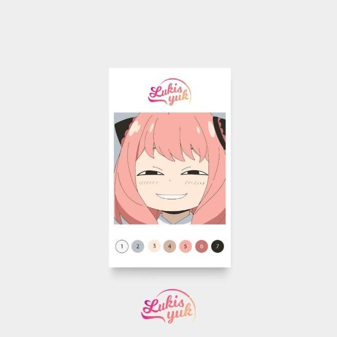 

Anya Forger (Spy x Family) - Paint by Numbers Kit - by LukisYuk