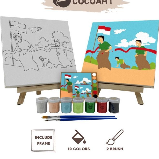

Paint By Number Kit [ Balap Karung ] - Cocoart.id I Kanvas 20 x 20 cm