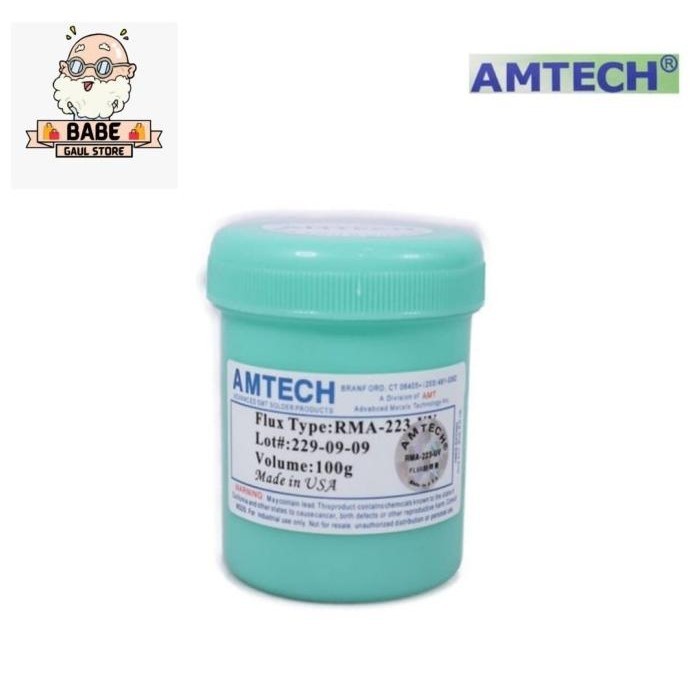FLUX SOLDER - MINYAK SOLDER-PASTA SOLDER AMTECH RMA-223-UV 100G ORI