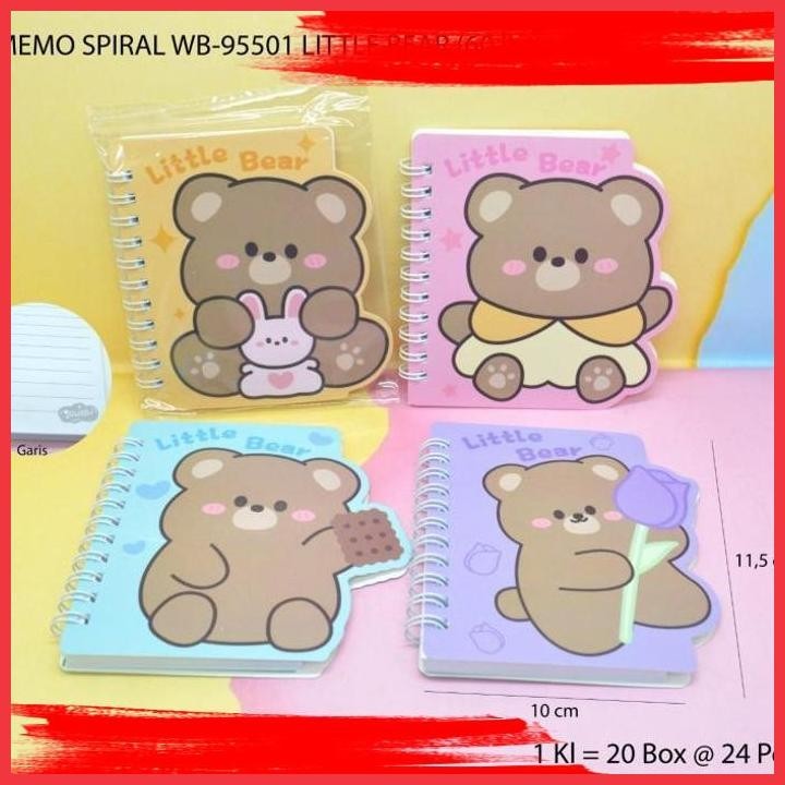 

(ANTI) MEMO RING SPIRAL MOTIF LITTLE BEAR SATUAN