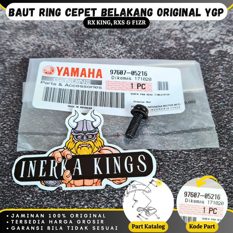 Baut Baud Ring Cepet Cecepet Belakang RX KING RXS CDI FORCE 1 F1ZR Original 97607-05216
