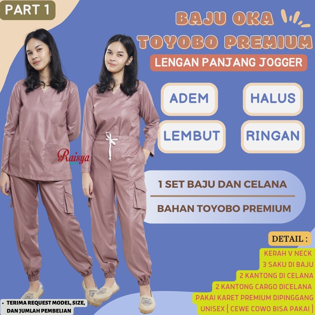 [FRESH STYLE] GET IT NOW ( COD ) BAJU JAGA OKA JOGGER LENGAN PANJANG / BAJU JAGA OKA / SERAGAM