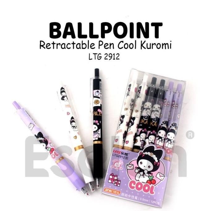 

Big Sale - 12pcs Pulpen Cetek COOL KUROMI LTG-2912 / 1pak Pulpen Cetek COOLKUROMI
