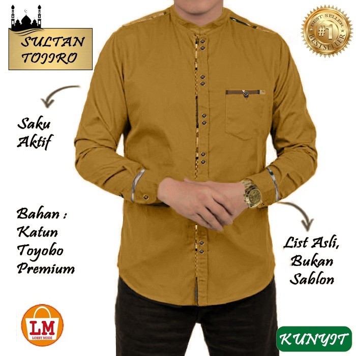 LPM 23355 Baju Koko Pria Lengan Panjang Terbaru 2021 SULTAN TOJIRO TERMURAH TERLARIS TERBARU