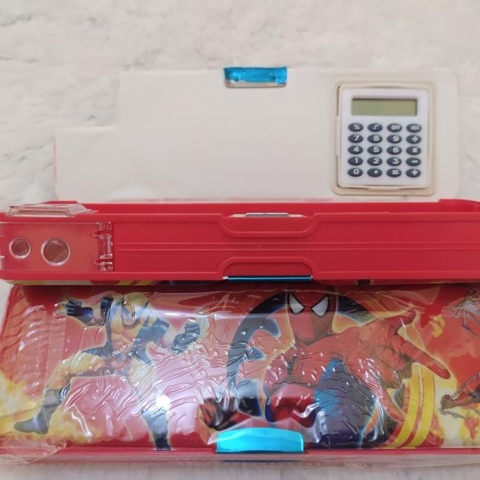 

Kekinian - KOTAK PENSIL ANAK LAKI LAKI/KOTAK PENSIL KALKULATOR/KARAKTER SPIDERMAN ,.