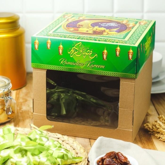 

Kardus Kue Tart Dus Cake Lebaran Box Idul Fitri Eid Mubarak 25X25X25Cm 063