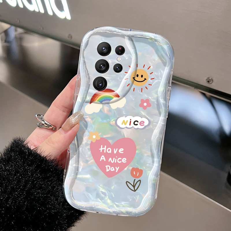 Casing Hp Samsung Galaxy S22 Plus S22 Ultra Case HP sarung pelindung Softcase minimalis motif hari K