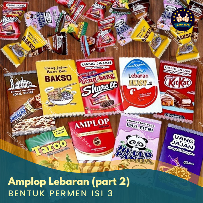 

Part 2 Amplop Permen Isi 3 Angpao Hari Raya Lebaran Thr Lucu Unik