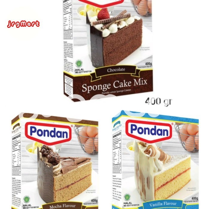 

Ponsponge Cake Mix Tepung Premix Bahan Kue Instan 400 Gr Te