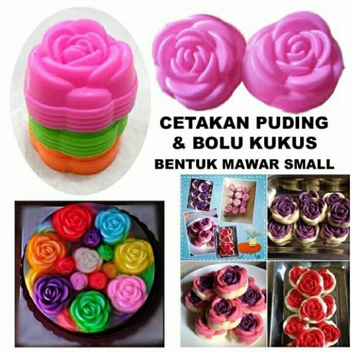 

Cetakan Kue Bentuk Mawar Besar & Kecil 1 Lusin 2 Ukuran Bahan Plastik