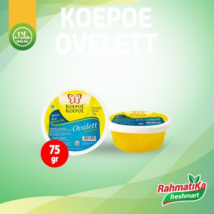 

Ovalett Pengemulsi Koepoe Koepoe / Bahan Kue / Baking Mix 75 Gram