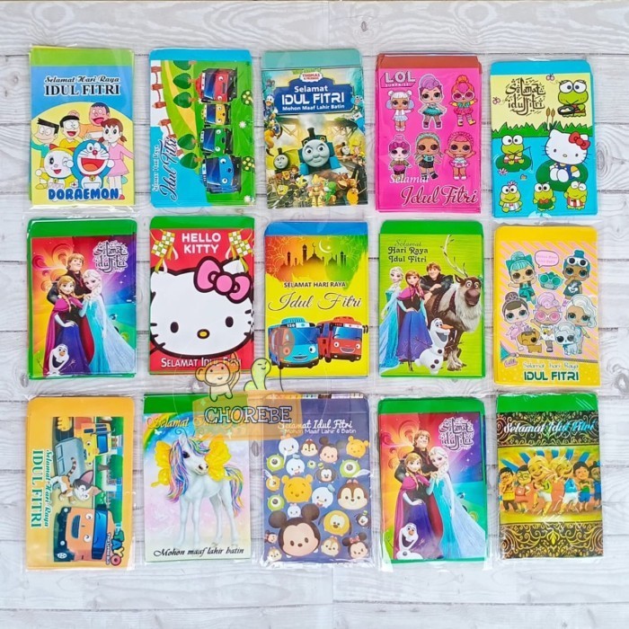 

10Pcs Amplop Angpao Idul Fitri Lebaran Snack Lucu M