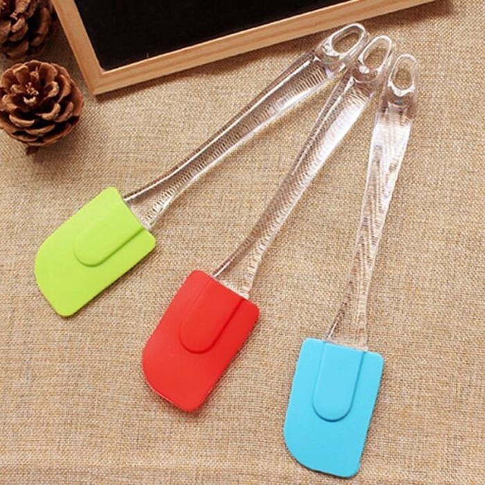 

Spatula Pengikis Kue / Spatula Mini Bahan Silikon Food Grade