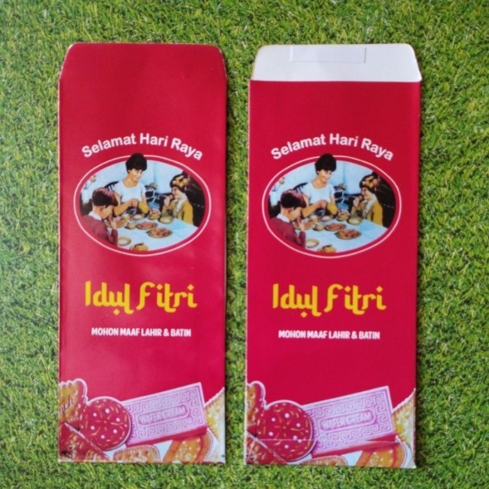 

Amplop Lebaran Khong Guan. 1 Pack Isi 8. Free Perekat Di Tutup Amplop