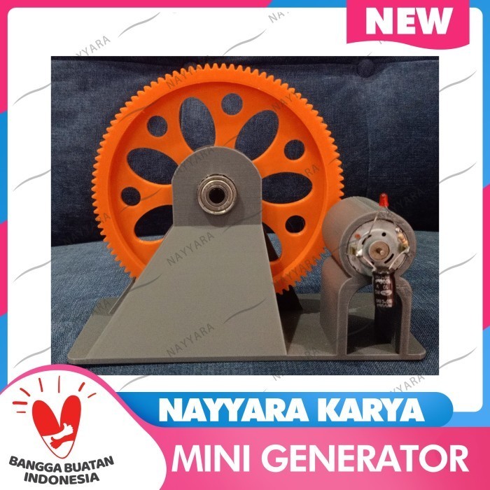 Nayyara Mini Generator Pembangkit Listrik Alat Peraga IPA