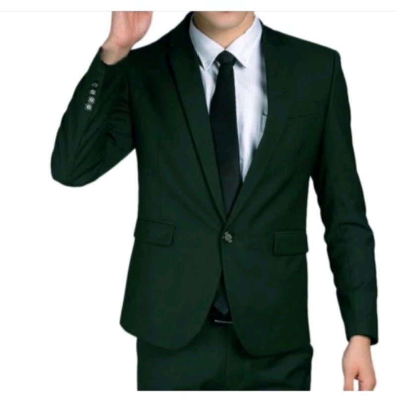[MADE BY QUALITY] SETELAN JAS BLAZER FORMAL WARNA GREEN EMERALD blazerr warna green emerald hijau