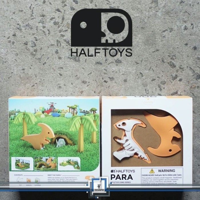Terbaru HALFTOYS PARA DINO Series 3D Puzzle with DIORAMA Half Toys Parasaurus