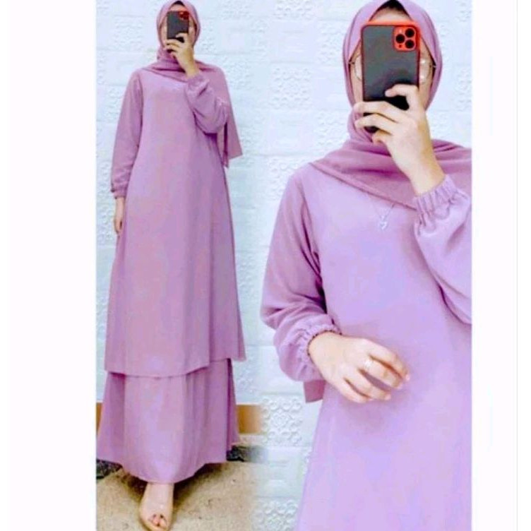 Finky//Gamis//Gamis Melayu Malaysia//Gamis remaja kekinian//Baju Malaysia//Gamis remaja murah//Baju 