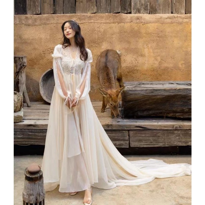 O Outer Dress Panjang Wanita / Long Dress Maxi Cover Up Prewedding