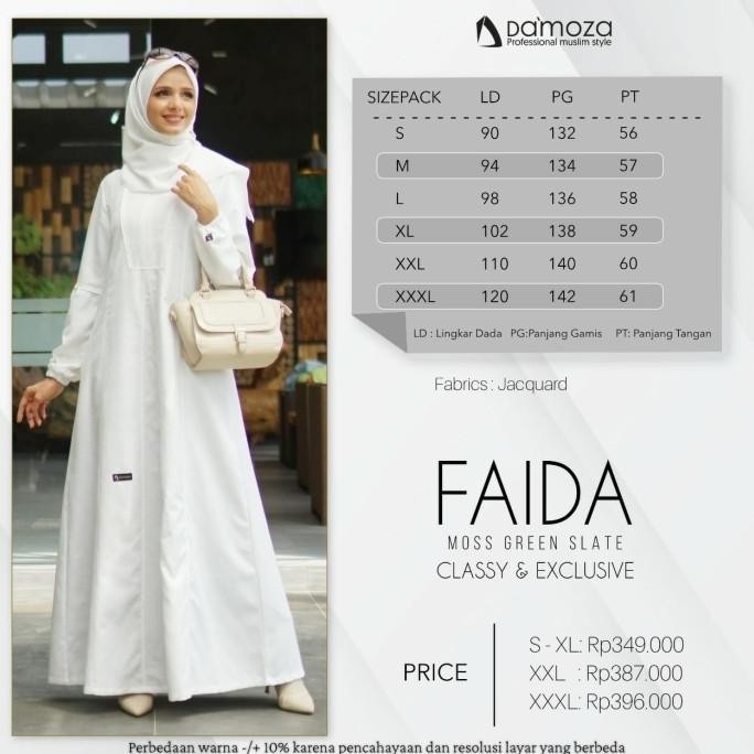 Sale Now Gamis Faida By Damoza Putih Stok Terbatas
