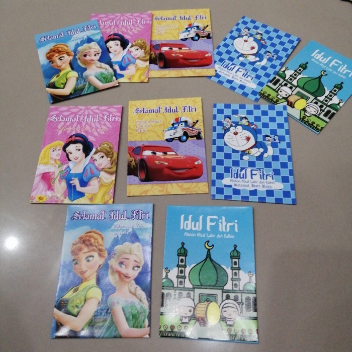 

Amplop Lebaran /Angpao Selamat Idul Fitri Kter Kartun Isi 10Pcs
