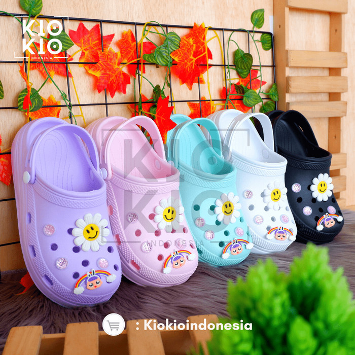 Sandal Kodok Classic Wedgess wanita korean style ji
