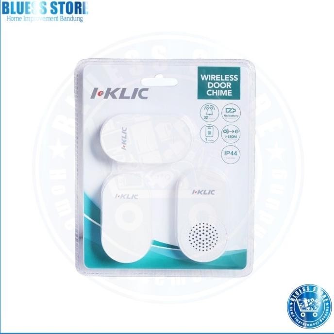 I-klic Bel Pintu Rumah Nirkabel Kinetic Plug 2-311 Wireless Door Bell