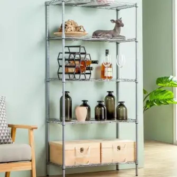 Terlaris Krisbow- Rak Besi Serbaguna 5 Susun/Rak Laundry/Rak Dapur/Rak Jiputstore