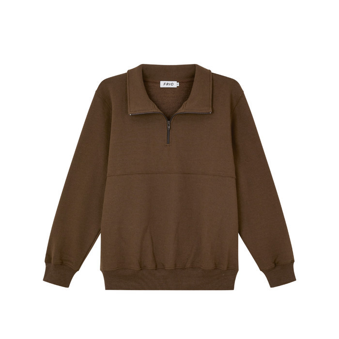 Frio Half-Zip Sweatshirt Brown