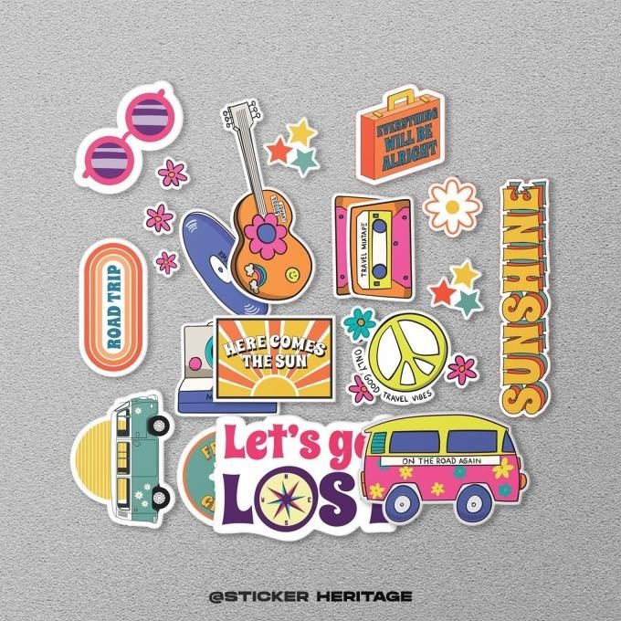 

23 PCS STICKER PACK ESTETIK PARADSE - STICKER TUMBLR MOTOR JOURNAL SKIA OFFICIAL