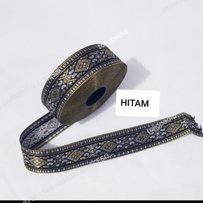 

PITA RENDA BORDIR GAMIS DLL LEBAR 3CM ISI 15 YARD