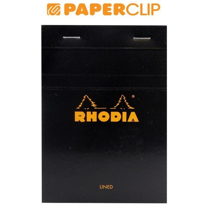 

Kusus Hari Ini Notepad Rhodia N13 Head Stapled A6 Black Lined 136009Expc Promo