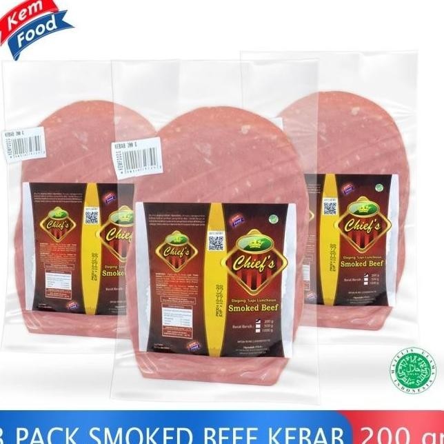 

SMOKED BEEF CHIEF RASA KEBAB 200GR BUY 2 GET 3 _GRATISONGKIR TANIALIYA56